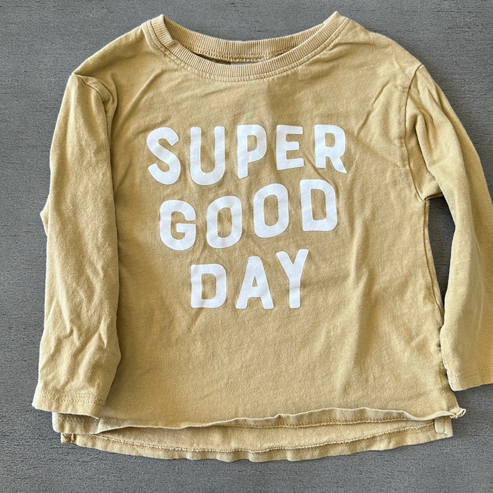 Zara super good day long sleeve toddler shirt